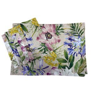Southern Living Floral 6pc Placemats and 6pc Napkin set